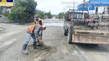 BPJN 3.5 Pastikan Saluran Air dan Jalan Nasional Bersih Total dari Material Sedimen Pascabanjir