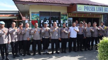 Kapolres Aceh Tenggara Sambangi Polsek Lawe Bulan, Pantau Langsung Kesiapan Personel dan Kondisi Mako